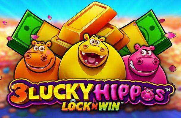 3 Lucky Hippos Lock and Win Slot